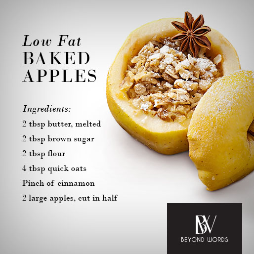 Low-fat Baked apples