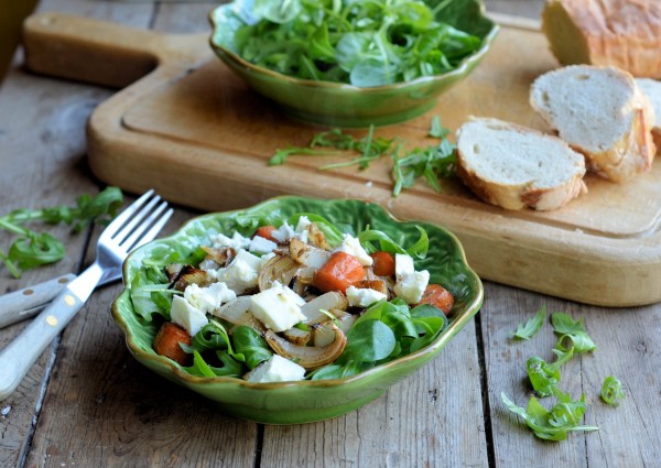 Spring Green 5:2 Diet Recipe: Moroccan Roasted Vegetable Salad with Feta Cheese (200 calories)