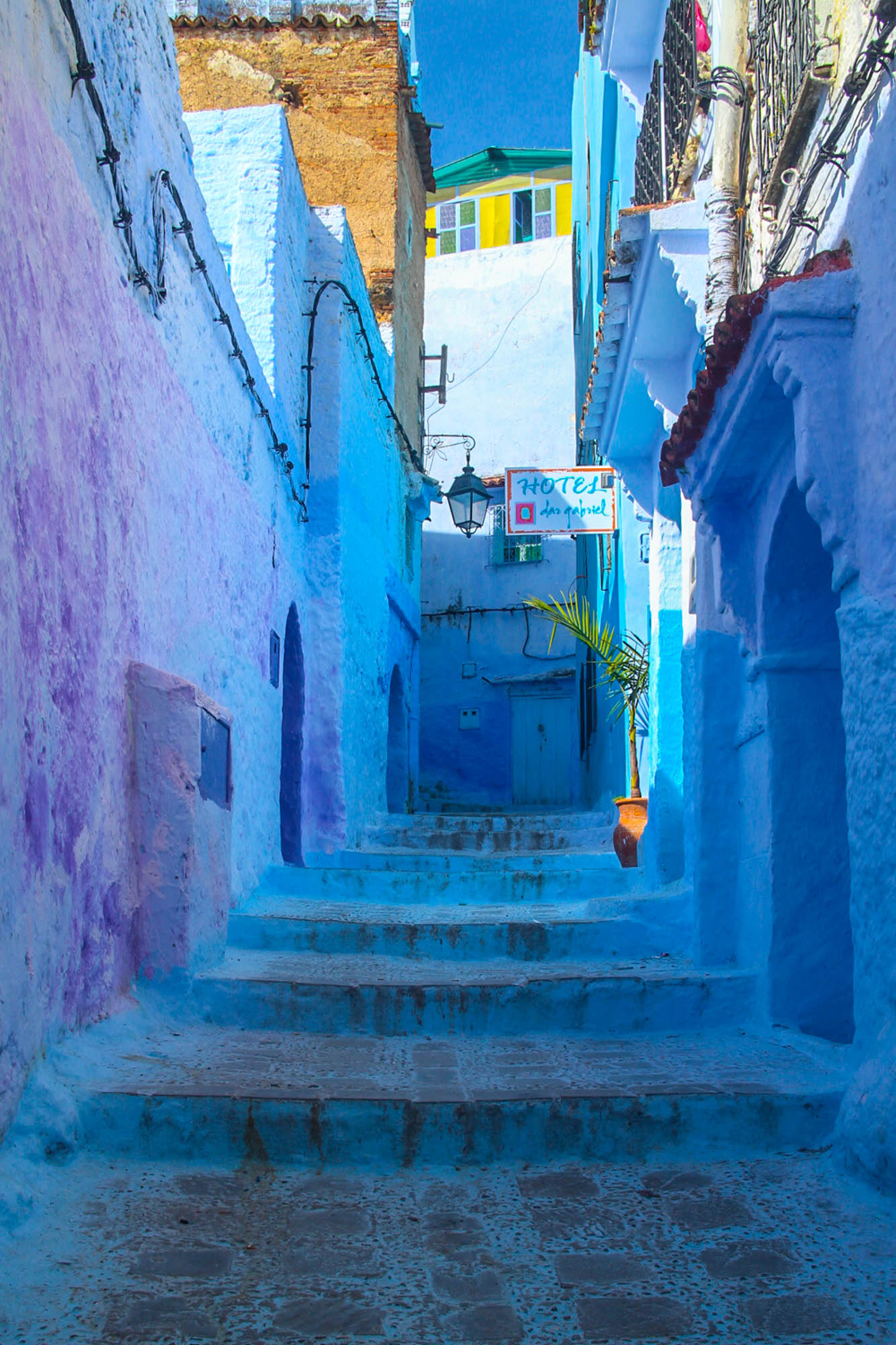 Chefchaouen morocco blue walls