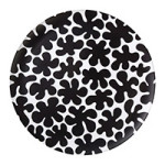 marimekko plate black and white