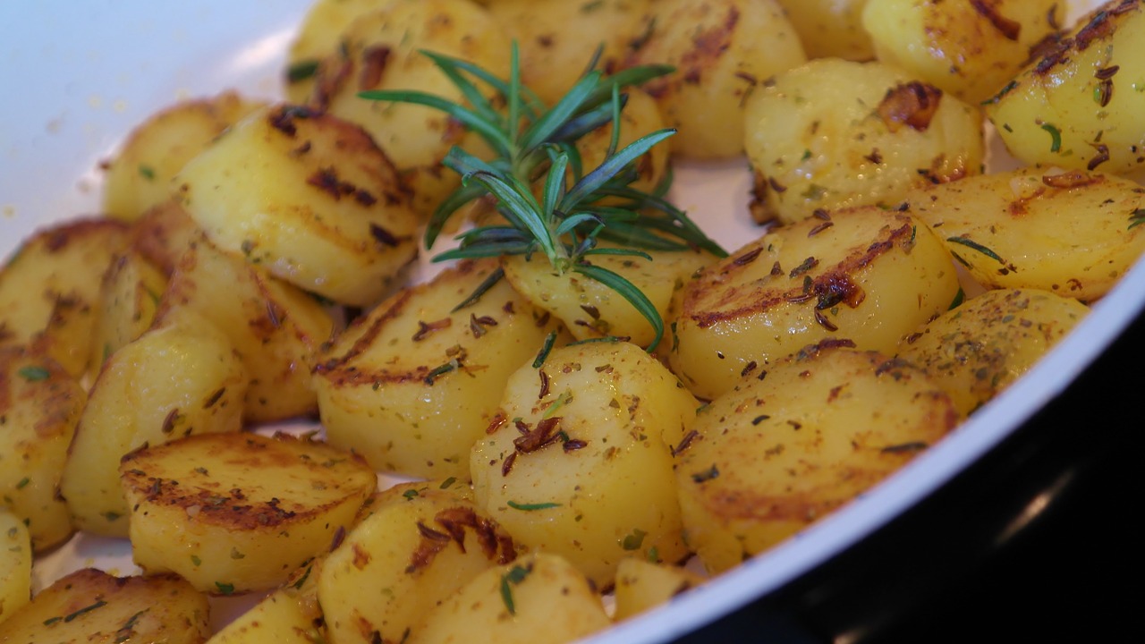 fried potatoes rosemary