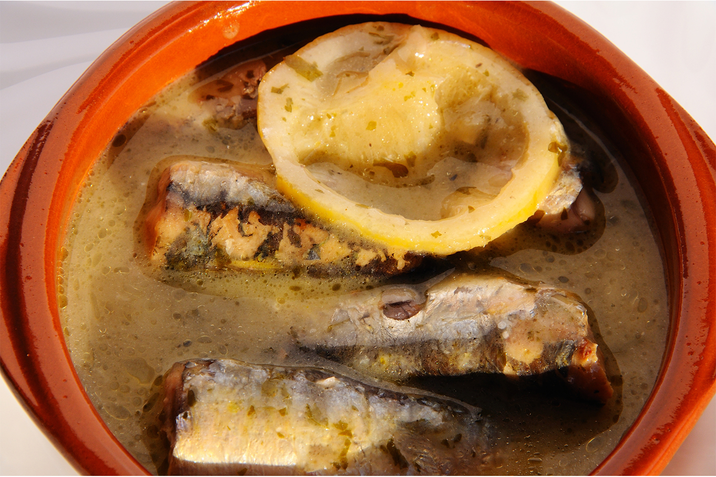 sardines in lemon sauce