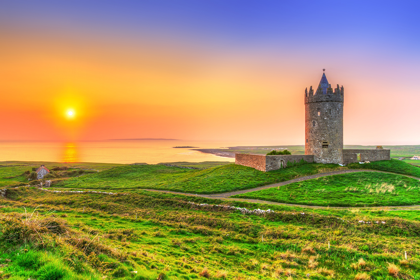 Doonagore castle, Co. Clare, Ireland.