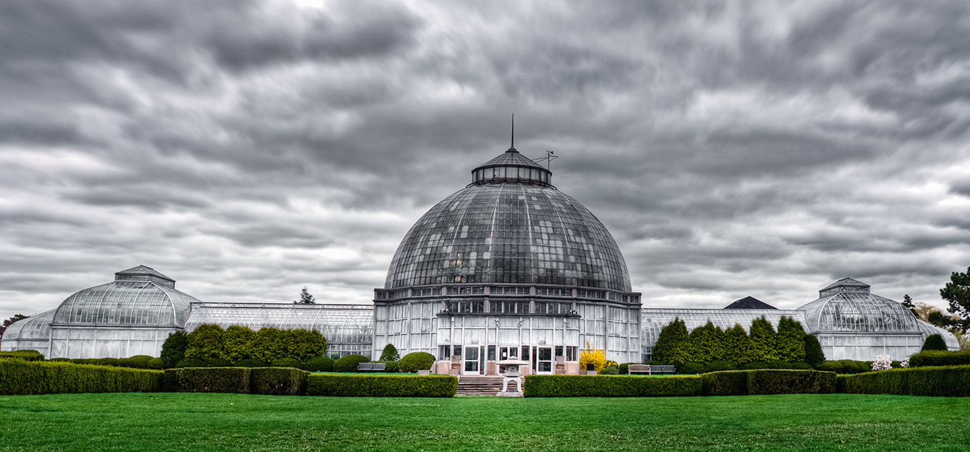 Anna Scripps Whitcomb Conservatory on Belle Isle Island Park in Detroit, Michigan.