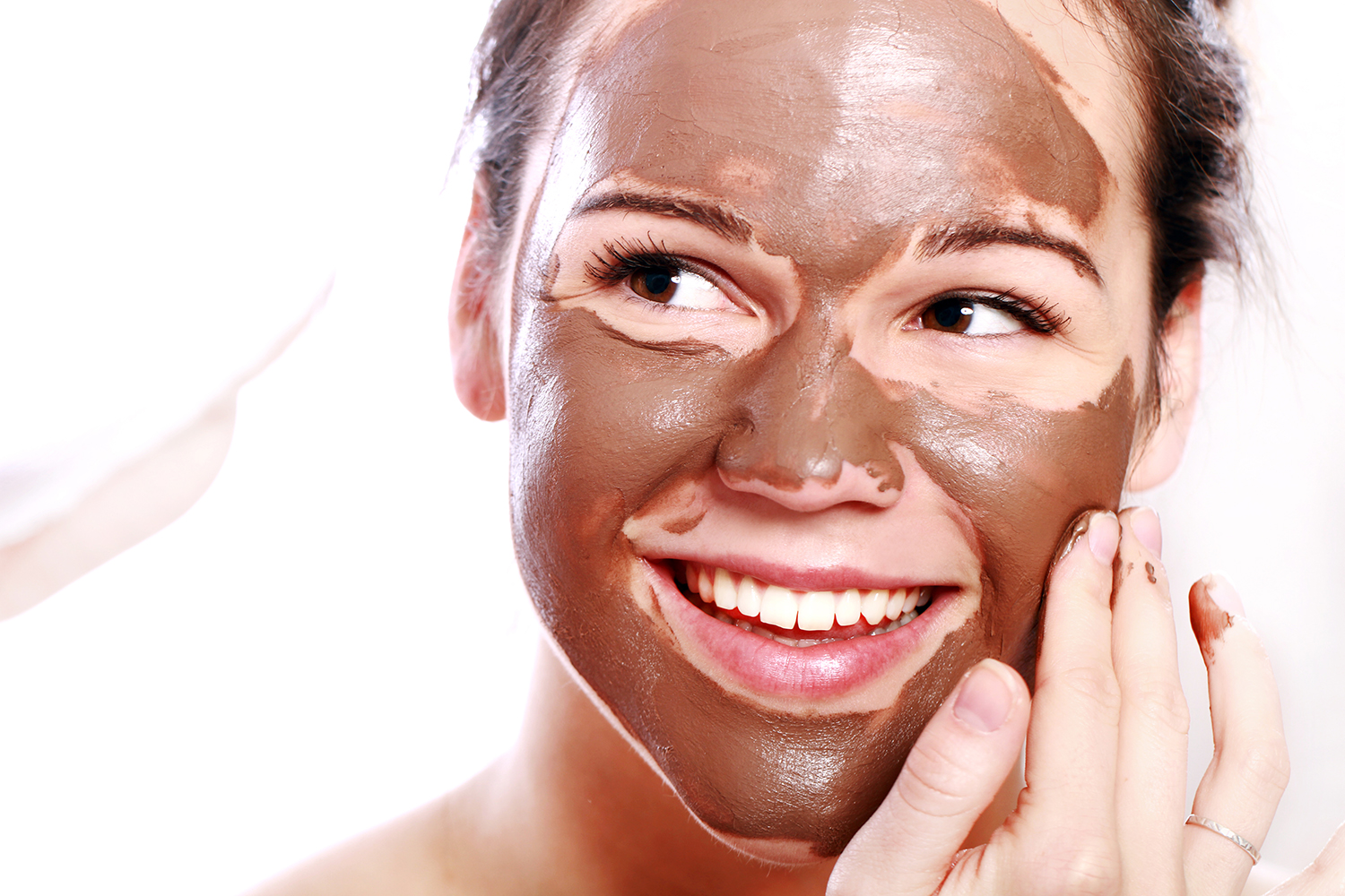 brown clay mask