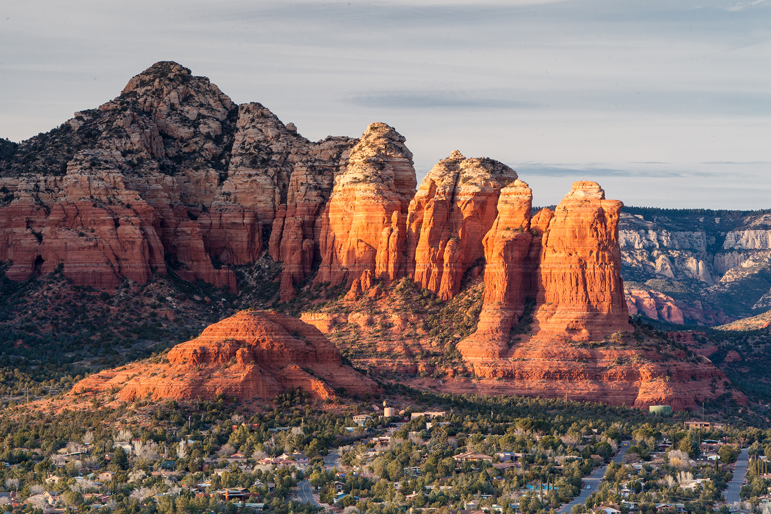 View from Airport Mesa in Sedona at sunset
