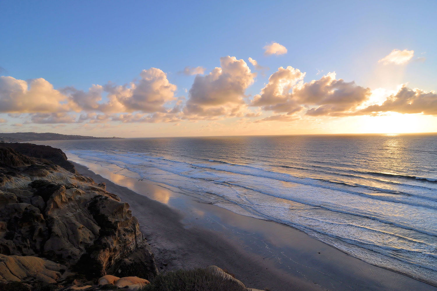 Sunset from Torrey Pines National Park, San Diego, CA