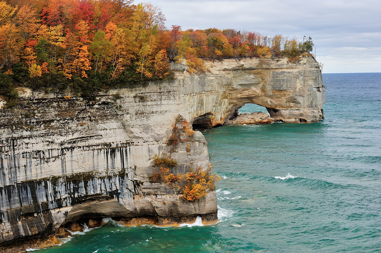 Grand Portal Point Pictured Rocks National Lakeshore. Michigan 