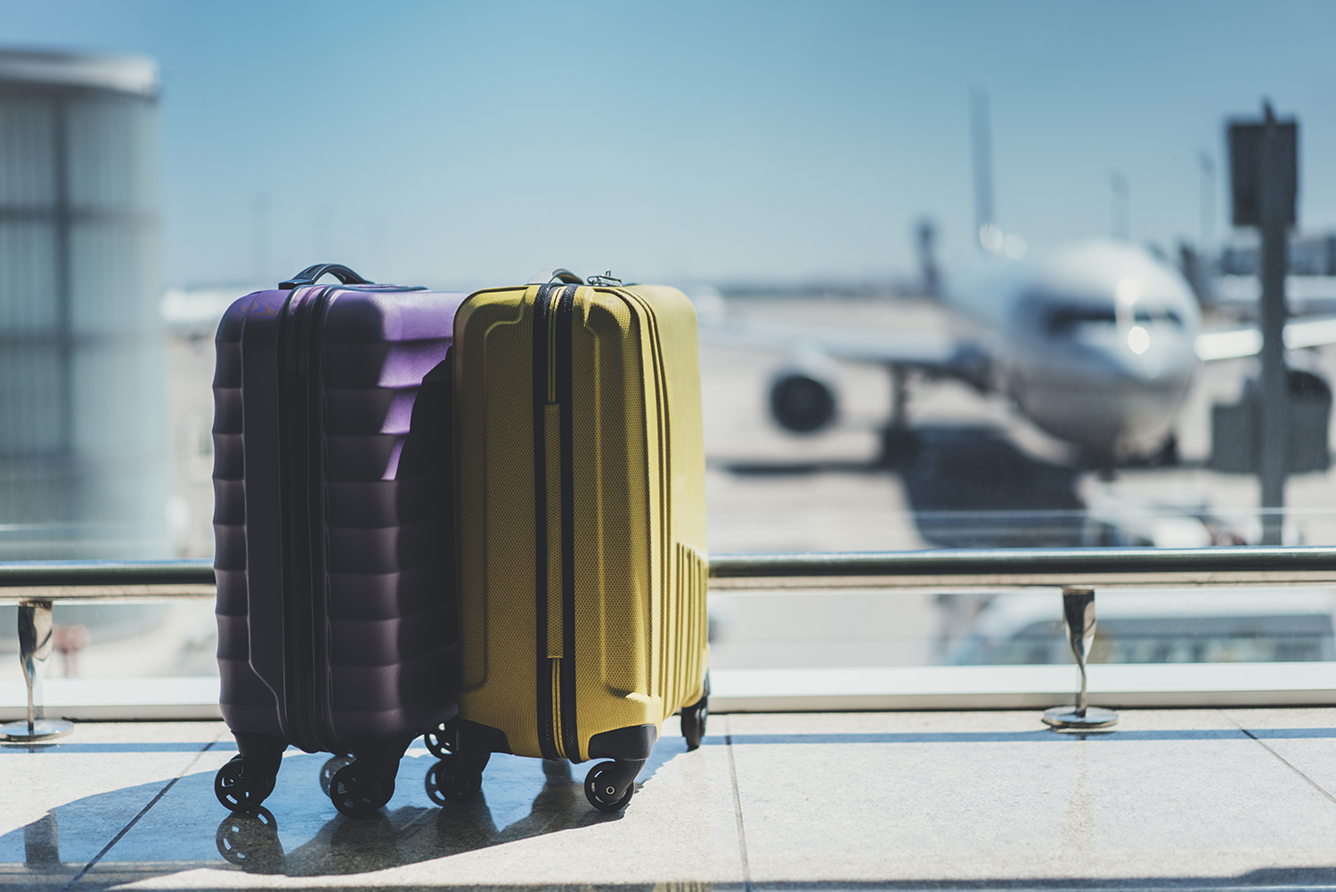 suitcases airport
