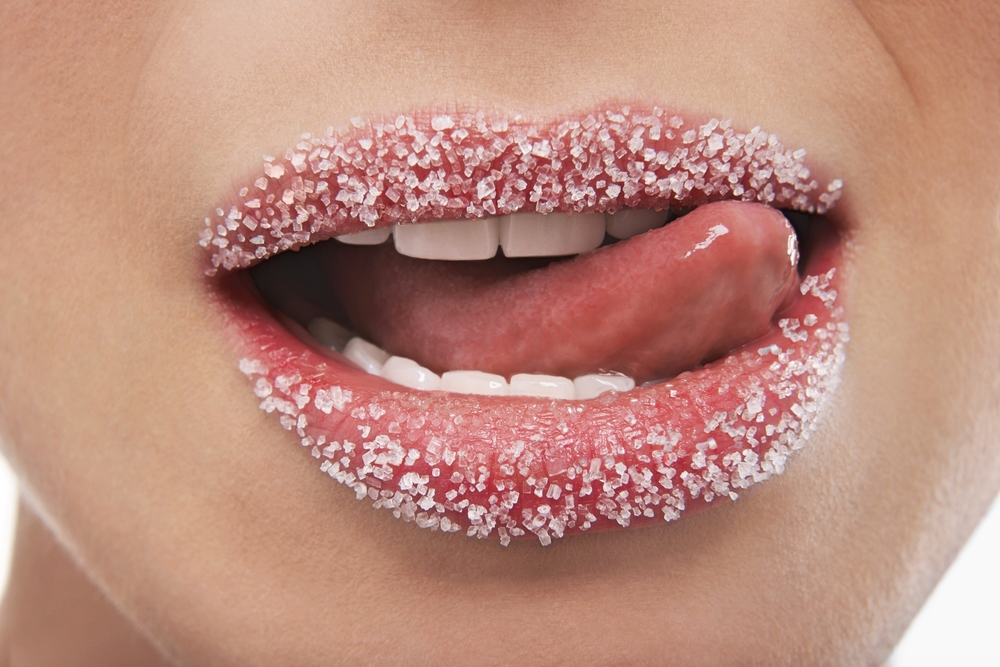 teeth lips sugar
