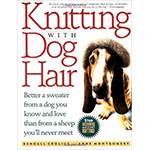 knitting with dog hair