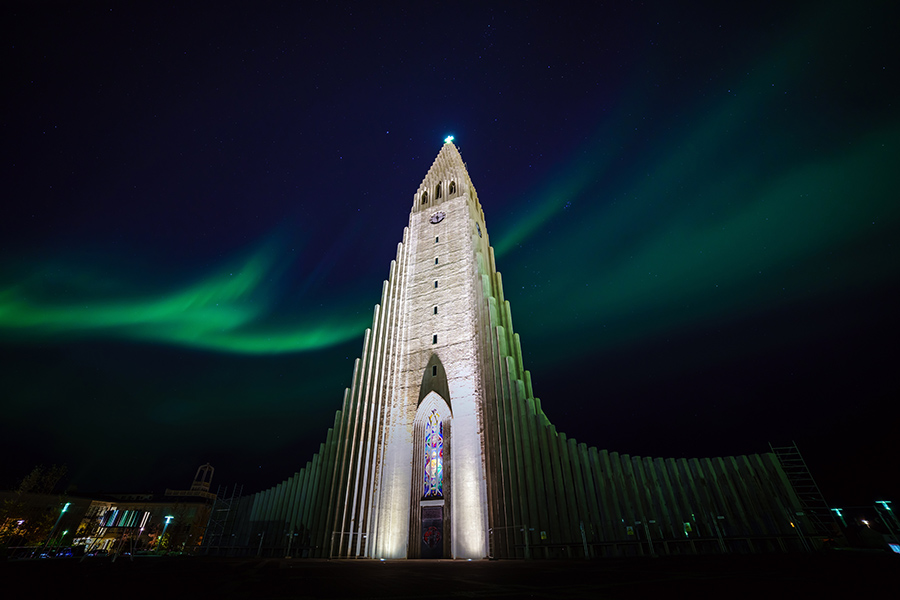Hallgrímskirkja church reykjavik iceland