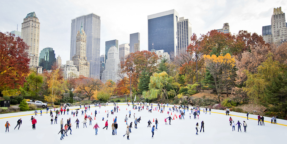 ice skating at Central Park in New York