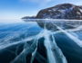 lake baikal siberia cracked ice