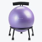 Hayneedle Gaiam Adjustable Custom-Fit Balance Ball Chair, Purple